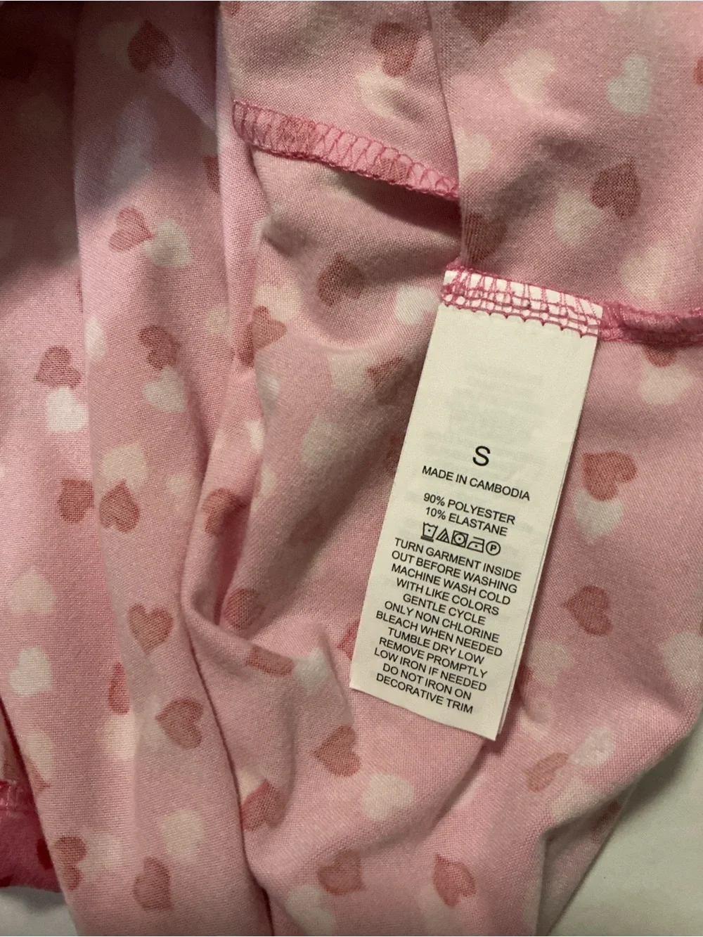 Kate Spade Pajama Set Heart Print Button-Down Top and Long Pants